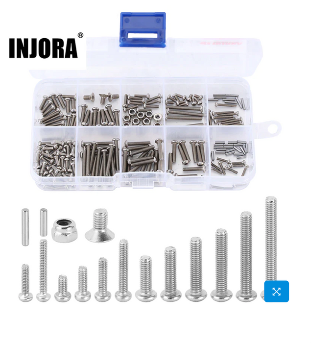 M1.6 M2 M2.5 Grade 12.9 Stainless Steel Hex Screws Nuts Hardware Kit For 1/18 TRX4M