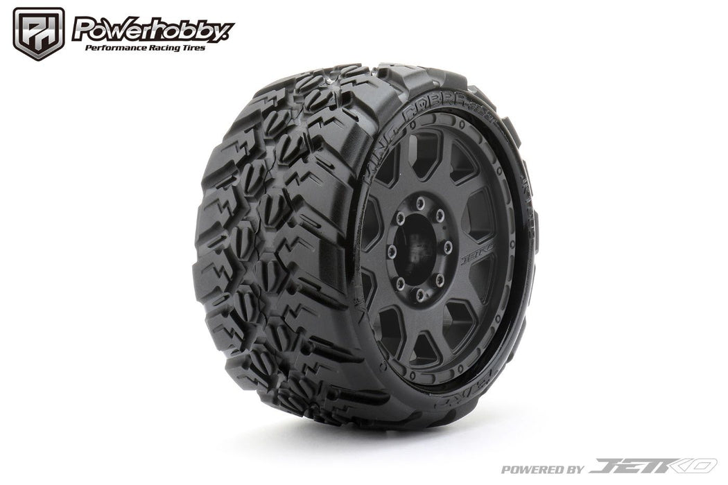 1/8 SGT 3.8 King Cobra Belted Mounted Tires (2) 17mm