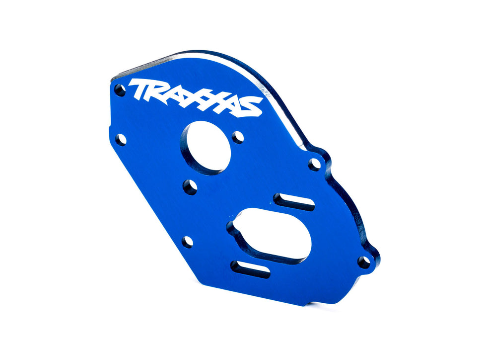 Plate, motor, blue (4mm thick) (aluminum)/ 3x10mm CS with split and flat washer (2)