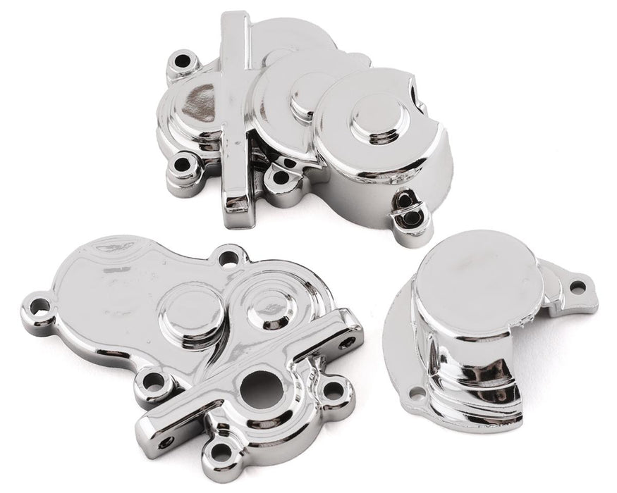 Redcat SixtyFour Transmission Case w/Gear Cover (Chrome)