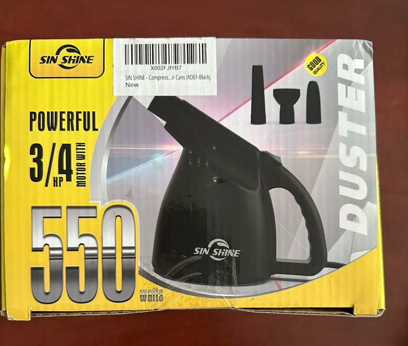 Powerful 550 Watt Air Duster with 3/4 HP motor with Attachments