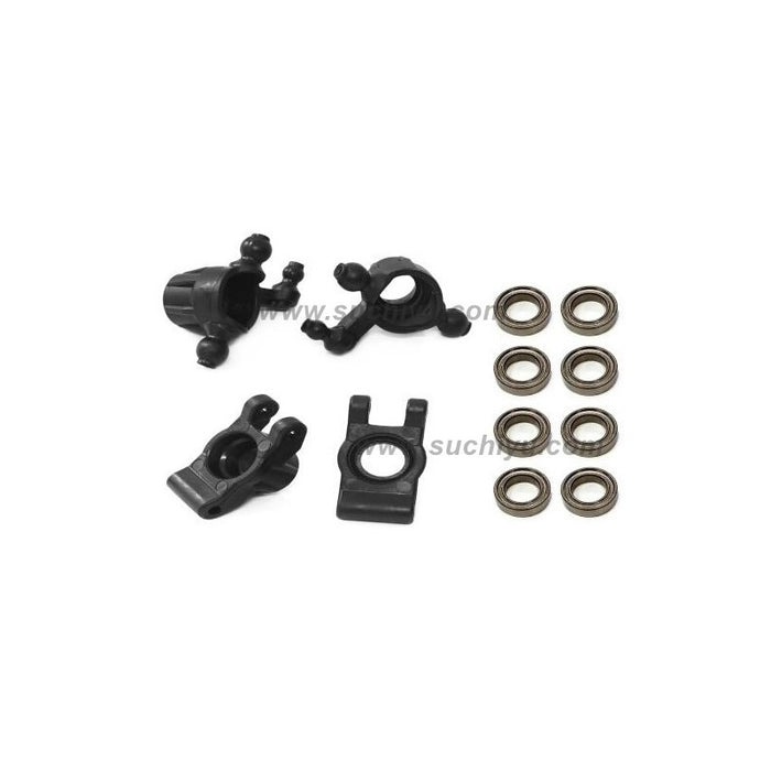 SCY 16101/SCY 16101 PRO UPGRADE PARTS-FRONT STEERING KNUCKLE+REAR AXLE SEAT 6320+6321