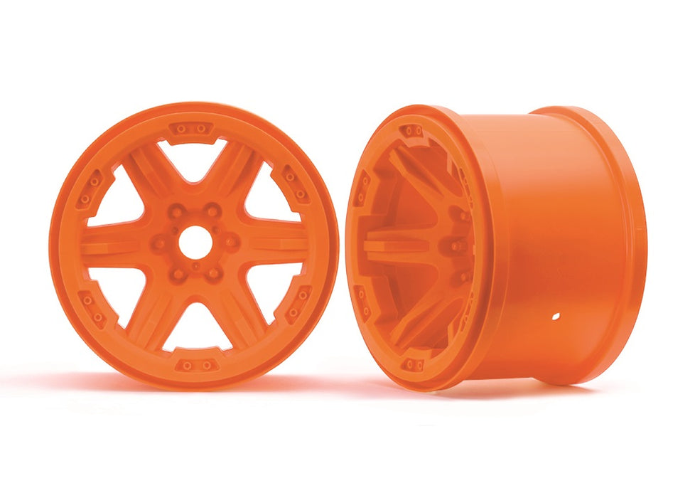 Wheels, 3.8' (orange) (2) (17mm splined)