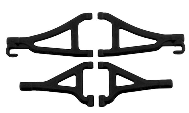 Front Up/Low A-arms, Black: 1/16 ERV (7131)