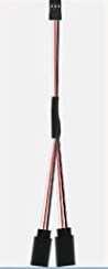 Servo Y-Wire Straight FUTABA Male to FUTABA Female 26AWG 100+100mm 1pcs/bag
