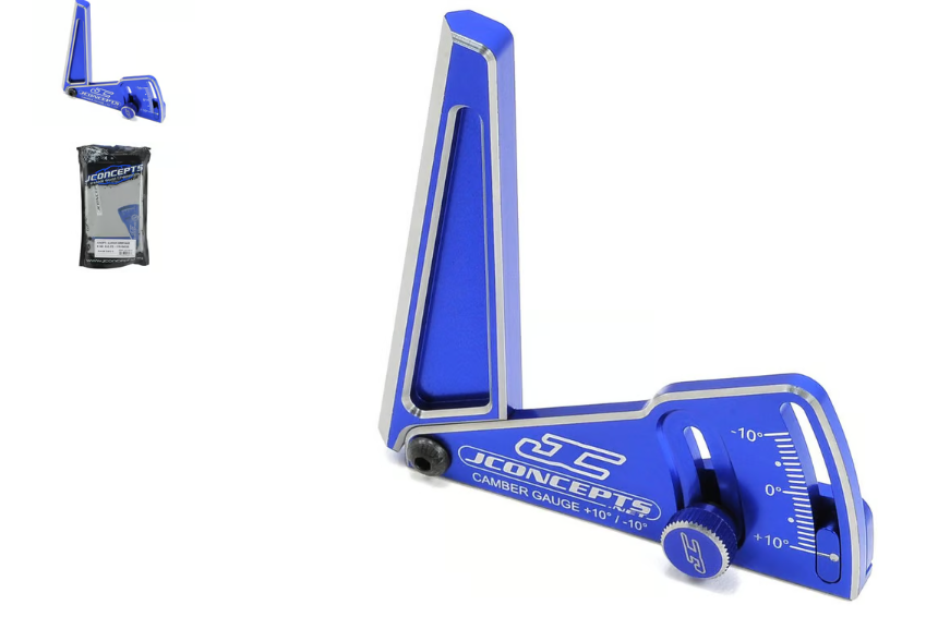 JConcepts Aluminum Camber Gauge (85mm) (Blue)