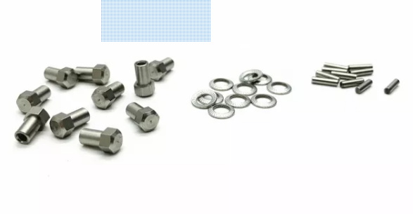 Treal Hardware for SCX24 Brass Extended Wheel Hubs