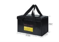 AZTAB Fireproof Explosionproof Lipo Battery Safe Bag Black 260*130*150mm