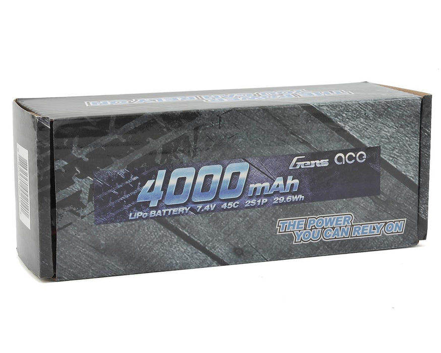 Gens Ace 2s LiPo Battery Pack 45C w/Deans Connector (7.4V/4000mAh)