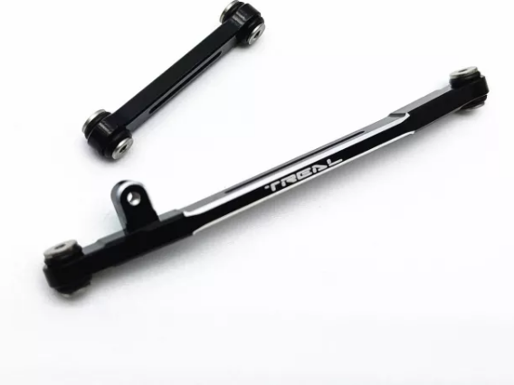 Treal Axial SCX24 Aluminum 7075 Steering Links Set for 1/24 Scale-V2 Color: BLACK