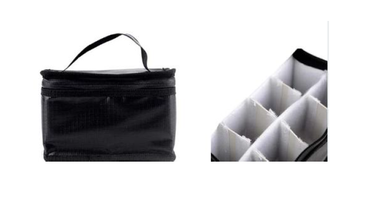 Fireproof Explosionproof Lipo Battery Safe Bag Black 155*90*120mm