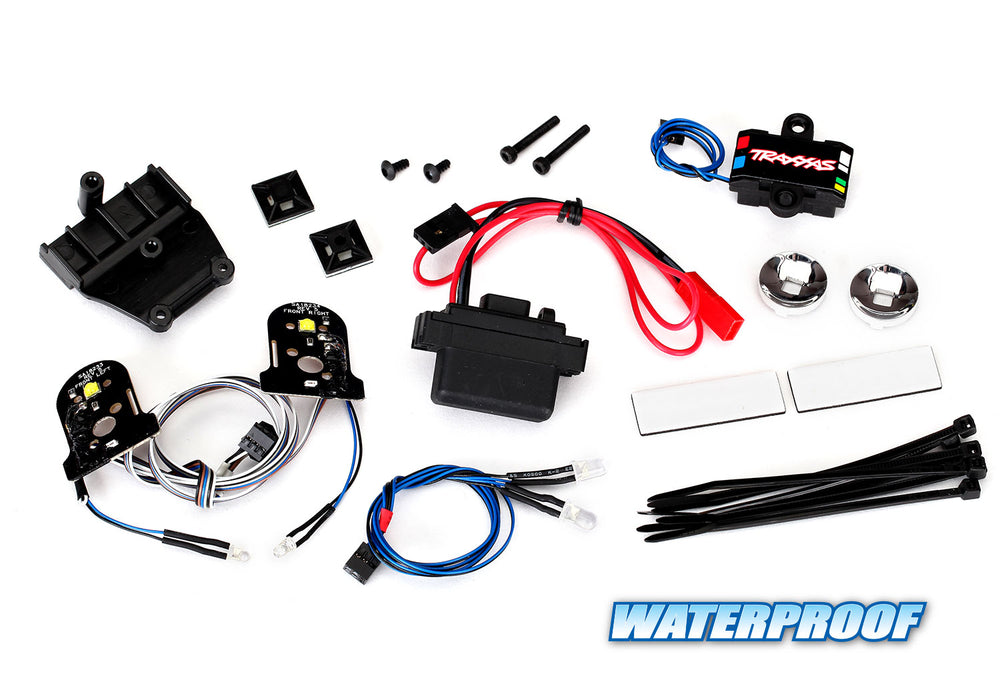 LED light set, complete with power supply (contains headlights, tail lights, side marker lights, & distribution block) (fits #8130 series bodies)