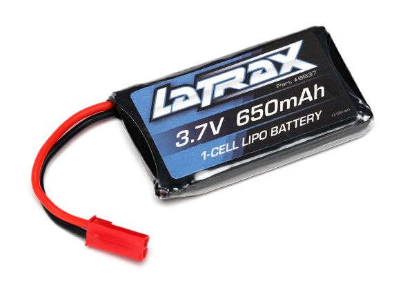 1S LIPO 650MAH 3.7V 20C Battery, LaTrax®, 650mAh, LiPo