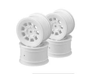 JConcepts 9 Shot 2.2 Dirt Oval Rear Wheels (White) (4) (B6.1/XB2/RB7/YZ2) w/12mm Hex