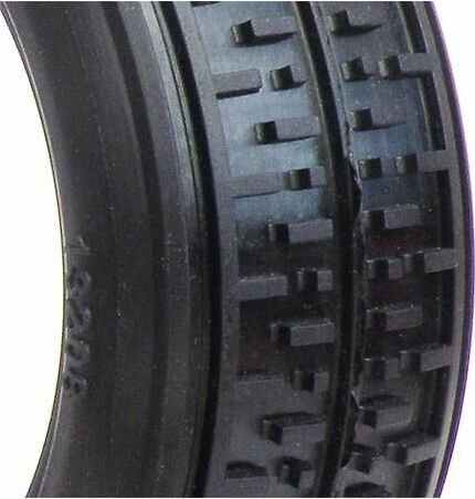 1/10 Rebar Front 2WD Tires, Soft with Red Inserts (2): Buggy