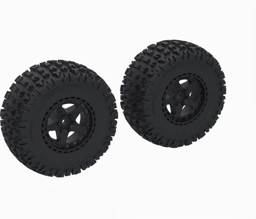 DBOOTS 'FORTRESS SC' Tire Set Glued, Black (2)