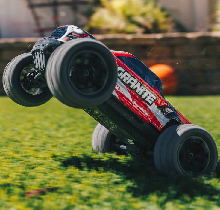 1/18 GRANITE GROM MEGA 380 Brushed 4X4 Monster Truck RTR with Battery & Charger, Red