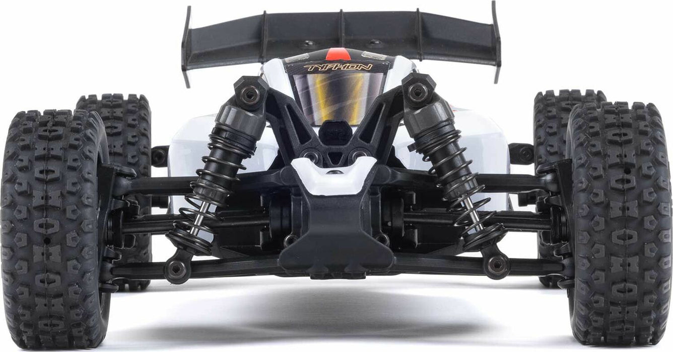 TYPHON GROM MEGA 380 Brushed 4X4 Small Scale Buggy RTR with Battery & Charger, Red/White