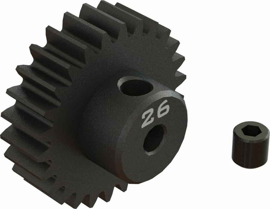 26T 0.8Mod 1/8" Bore CNC Steel Pinion Gear