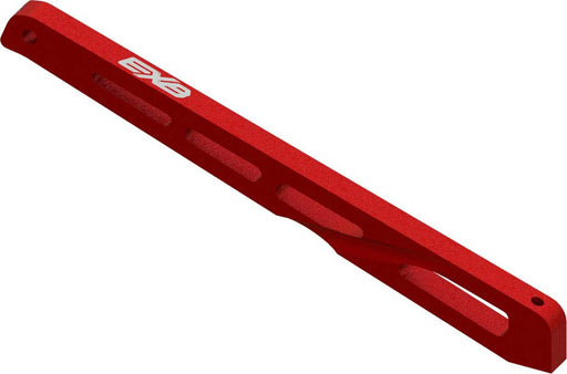 Rear Center Aluminum Chassis Brace, 140mm Red: EXB