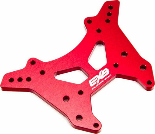 Front Aluminum Shock Tower CNC 7075 T6 L, Red: EXB