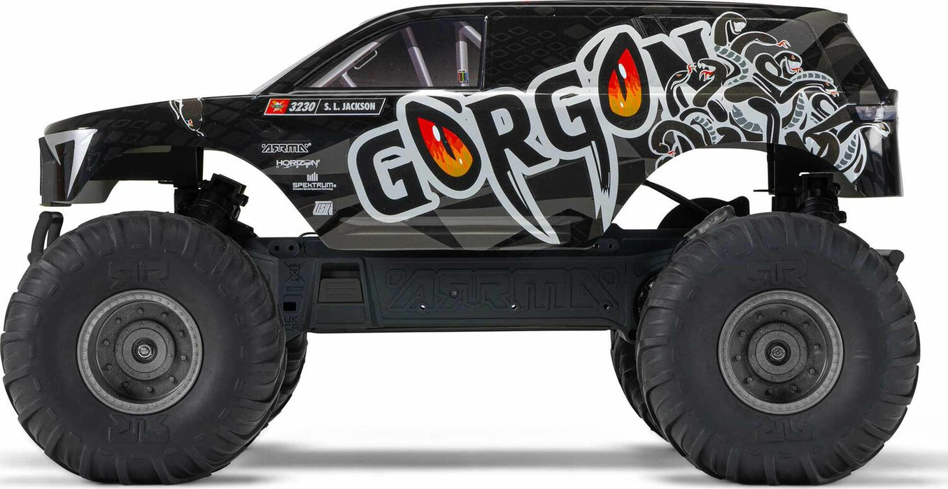 1/10 GORGON 4X2 MEGA 550 Brushed Monster Truck Ready-To-Assemble Kit with Battery & Charger