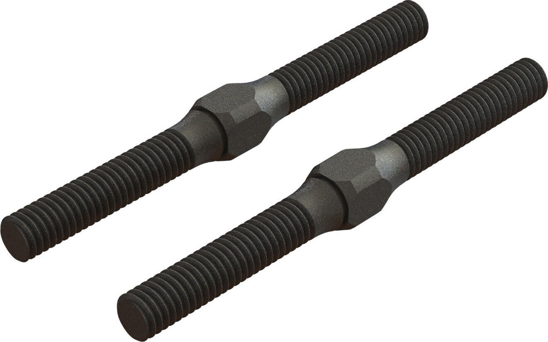 Steel Turnbuckle, M4 x 48mm, Black (2)