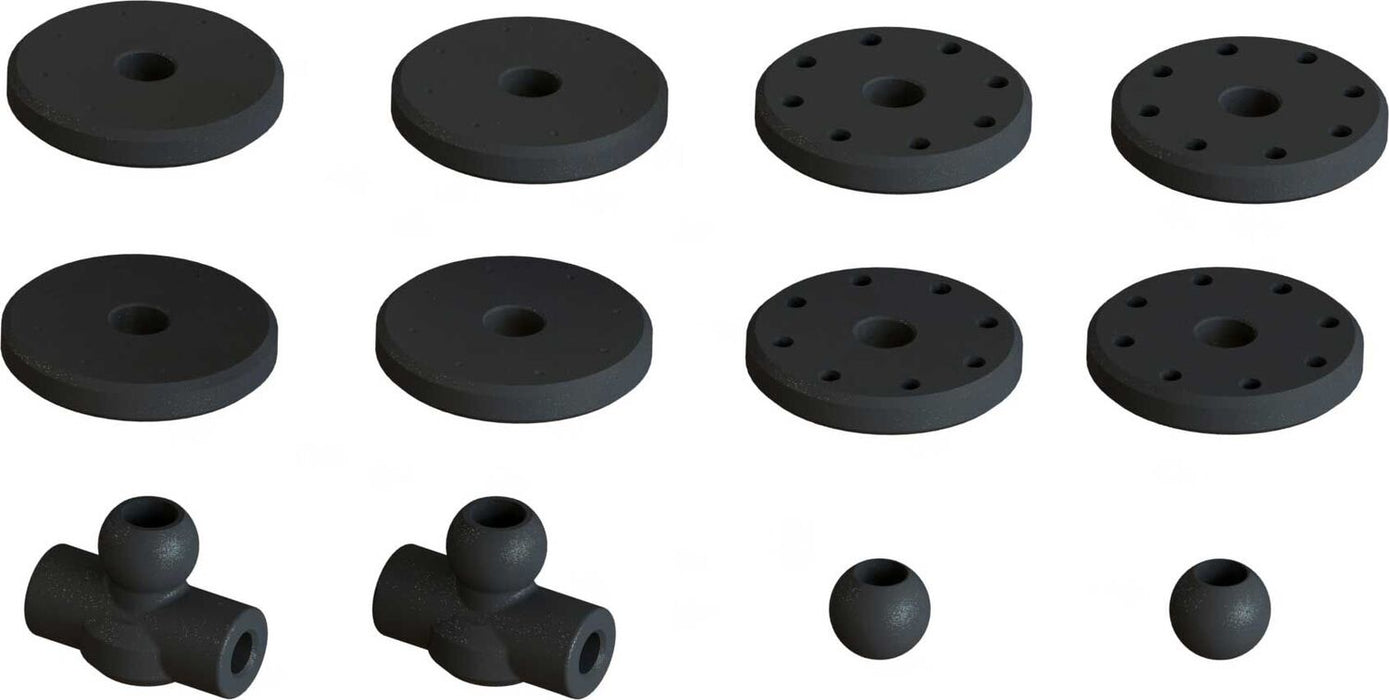 Shock Set, 16mm Bore, 104mm Length, 550cSt Oil