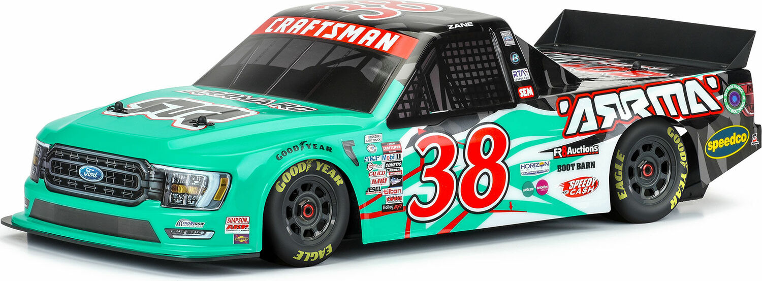 1/7 2023 NASCAR Ford F-150 No.38 Truck LE Body (Teal): Infraction 6S