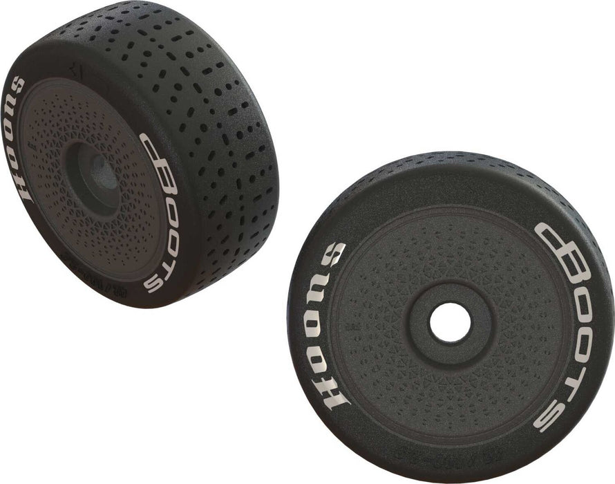 dBoots Hoons 42/100 2.9 Pre-Mounted Belted Tires, White, 17mm Hex, Speed (2)