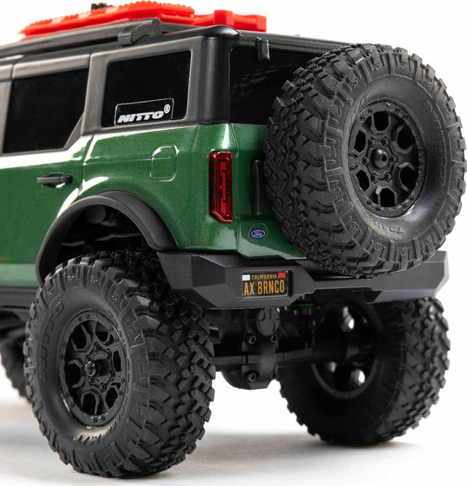 1/24 SCX24 Ford Bronco 4X4 RTR Brushed Rock Crawler (Battery & Charger Included), Green