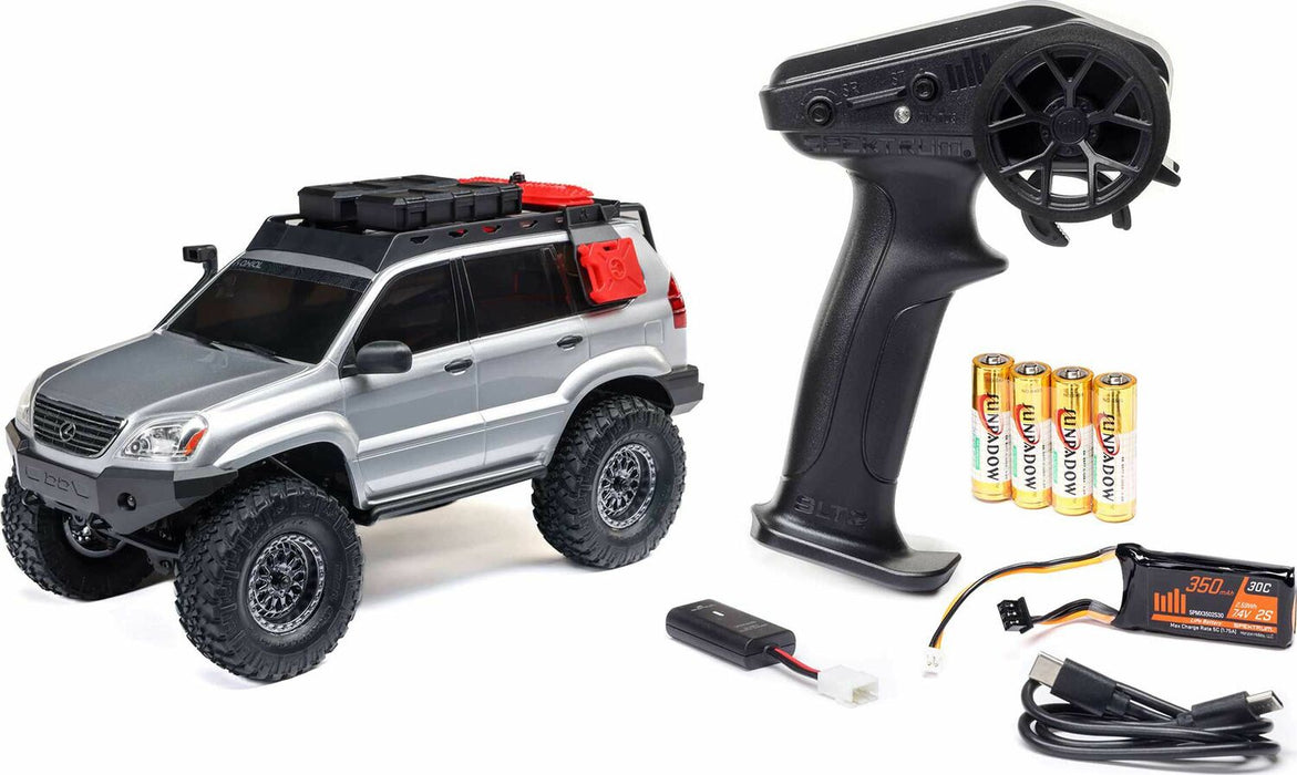 1/24 SCX24 Lexus GX 470 4X4 Rock Crawler RTR, Silver
