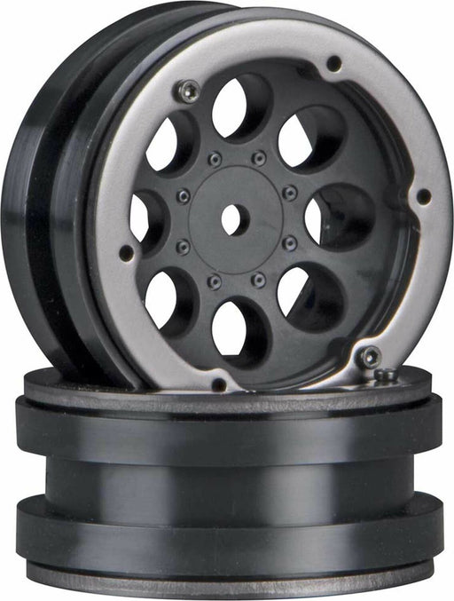 1/10 8-Hole 1.9 Beadlock Wheels, 12mm Hex, Black (2)