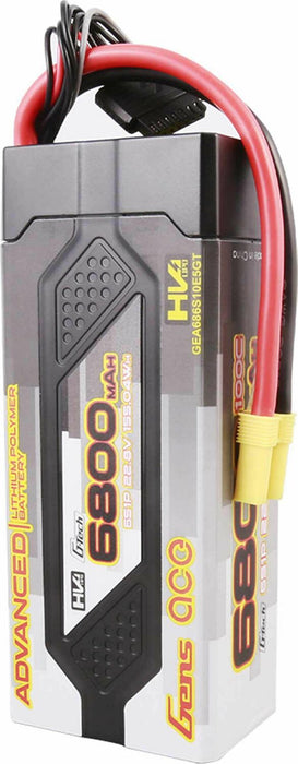 Gens ace G-tech Advanced 6800mAh 22.8 V 100C 6S1P HardCase Lipo Battery Pack 61# with EC5