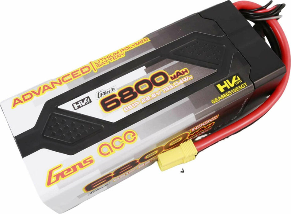 Gens ace G-tech Advanced 6800mAh 22.8 V 100C 6S1P HardCase Lipo Battery Pack 61# with EC5