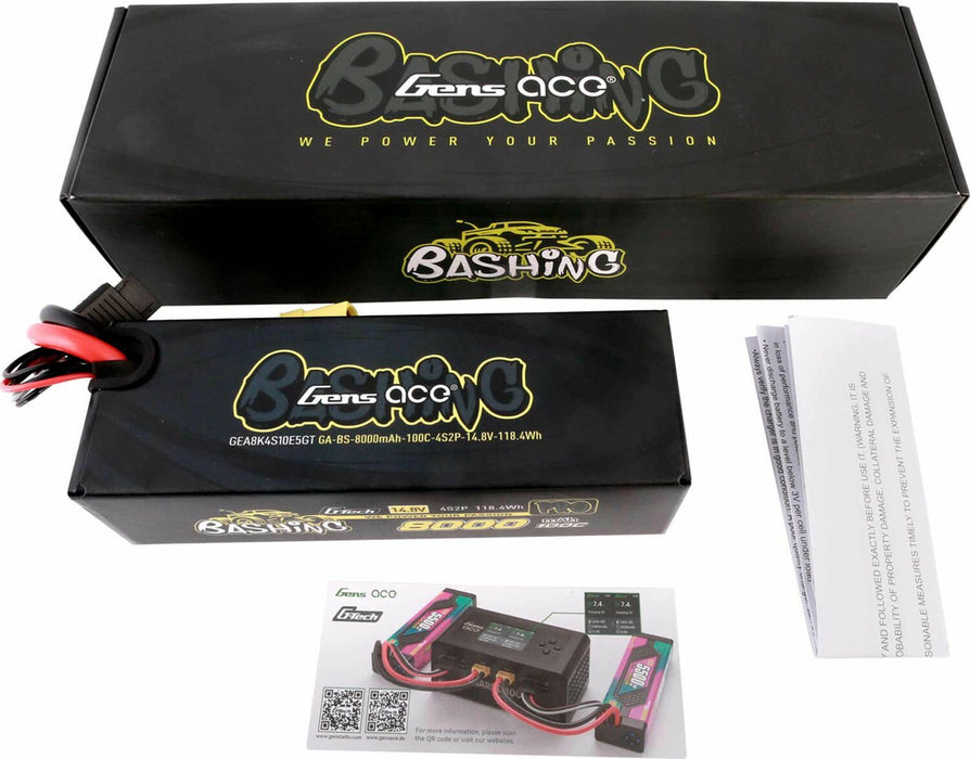 14.8V 8000mAh 4S 10C G-Tech Smart Lipo Battery: EC5