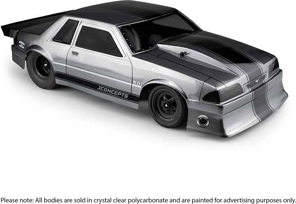 1/10 1991 Ford Mustang Fox Clear Body 10.75 Width, 13" Wheelbase