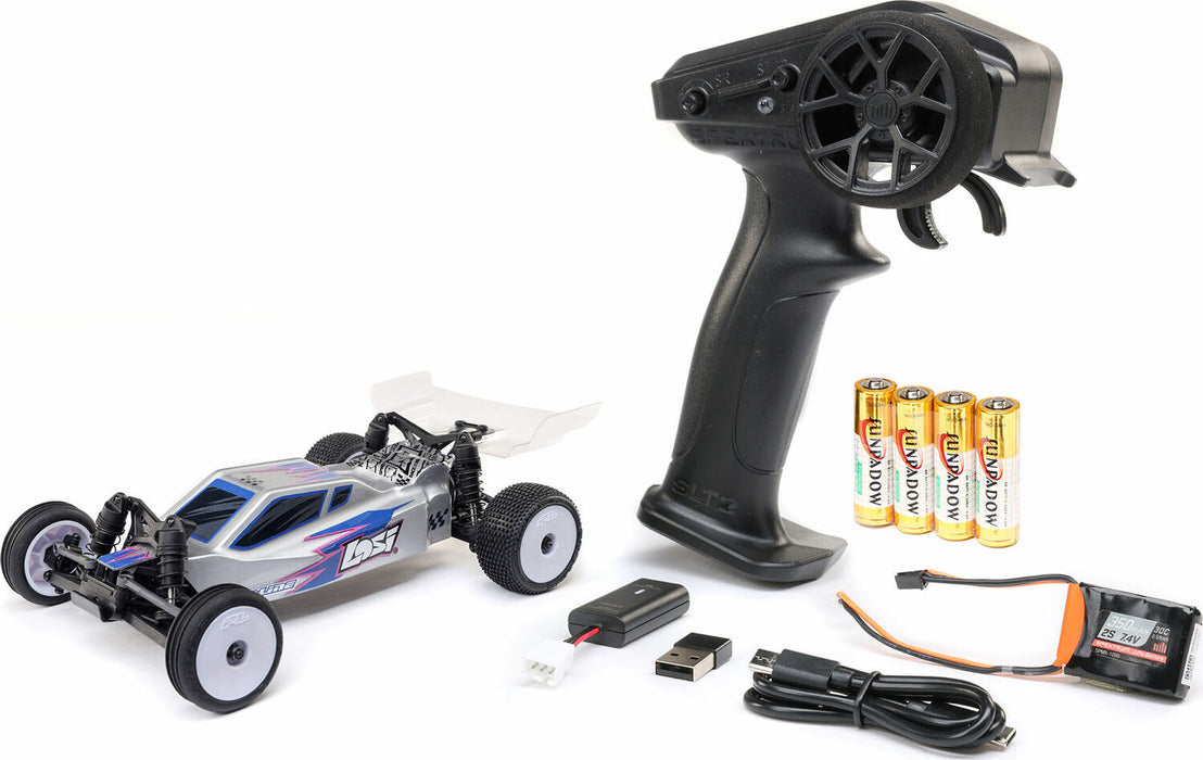 1/24 Micro-B 2WD Buggy RTR, Silver