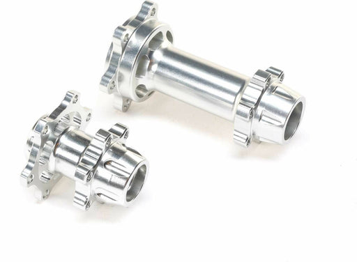 Aluminum Hub Set, Machined, Silver : Promoto-MX