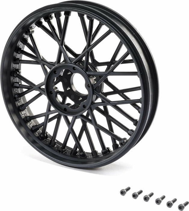 Front Wheel Set, Black: Promoto-MX