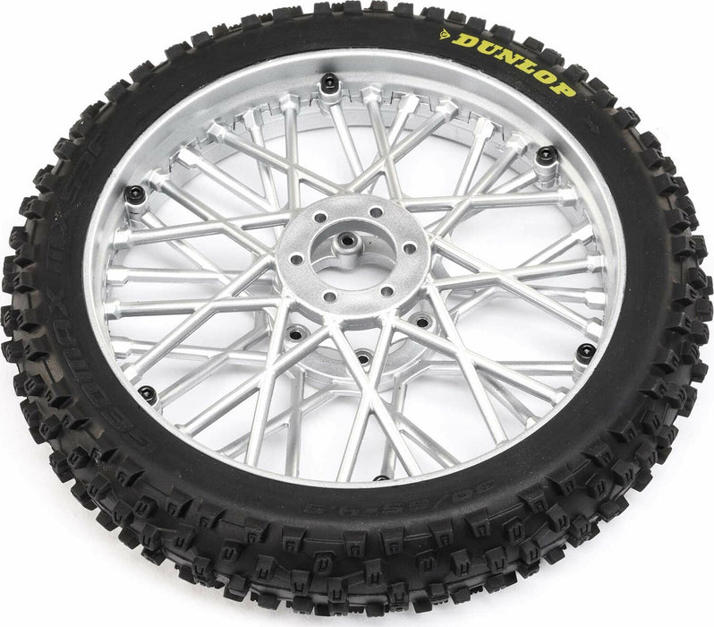 Dunlop MX53 Front Tire Mounted, Chrome: Promoto-MX