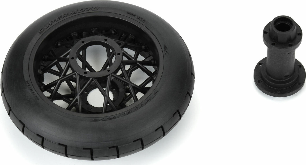 1/4 Supermoto S3 Motorcycle Rear Tire MTD Black (1): PROMOTO-MX