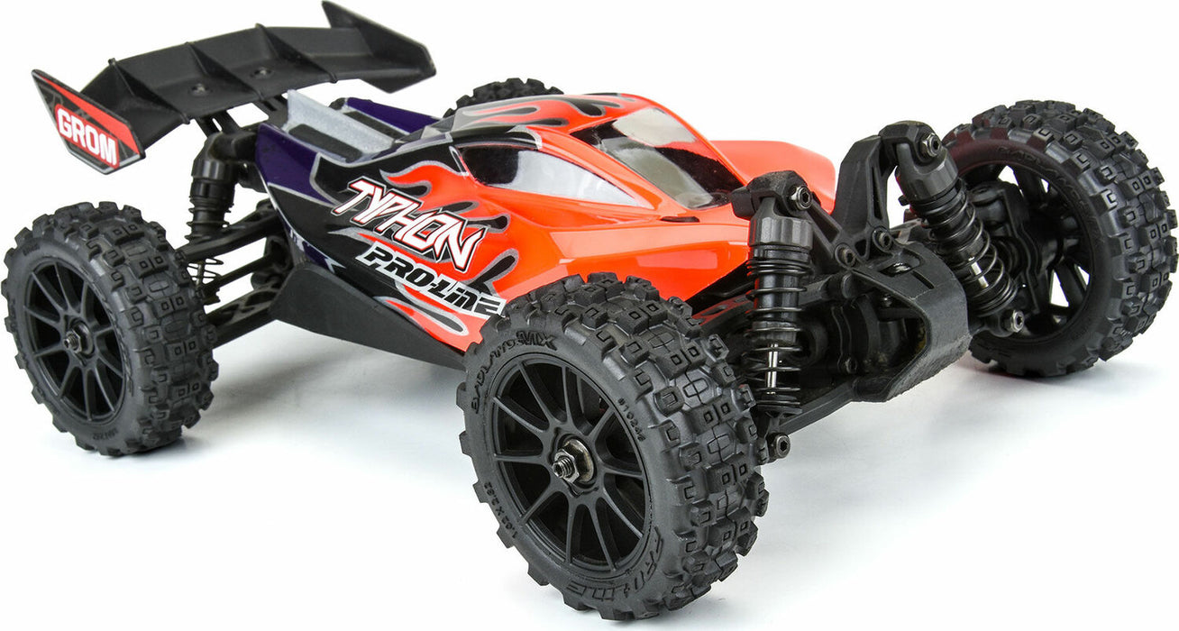 Badlands MX 1.9" Buggy Tires MTD Mach-10 Black Wheels: Typhon GROM