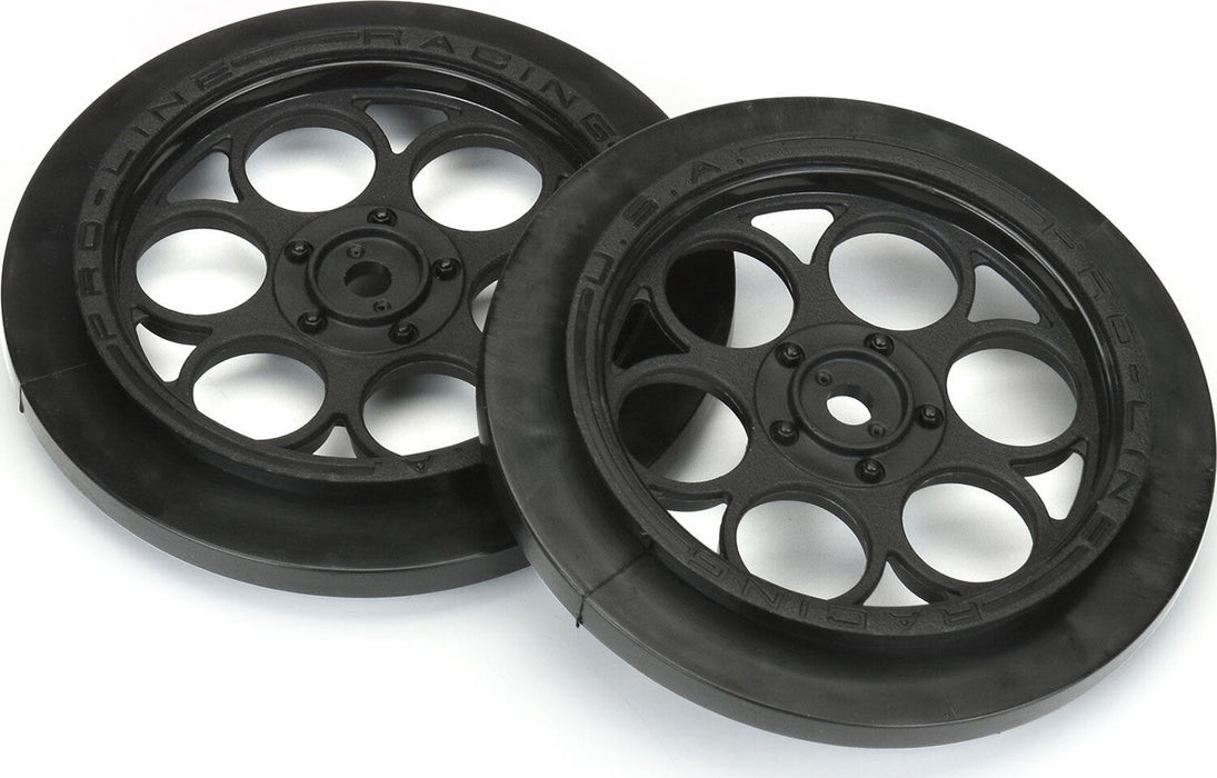 1/10 Showtime Front Runner Front 2.2"/2.7" 12mm Drag Wheels (2) Black