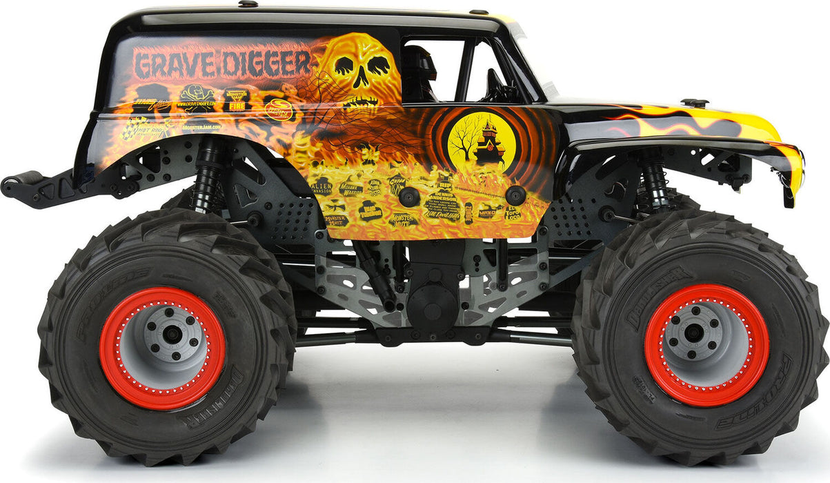 1/10 Grave Digger Fire (Red) Painted Body Set: LMT