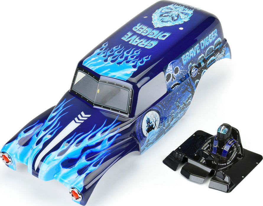1/10 Grave Digger Ice (Blue) Painted Body Set: LMT