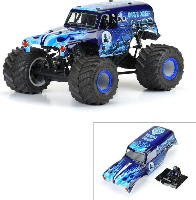 1/10 Grave Digger Ice (Blue) Painted Body Set: LMT