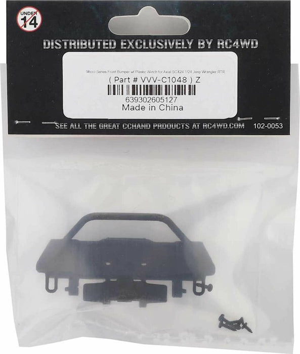 Front Bumper with Winch: SCX24 JLU