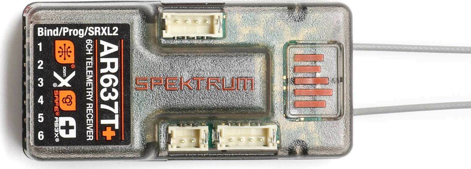 AR637T+ DSMX 6-Channel AS3X+ & SAFE Telemetry Receiver