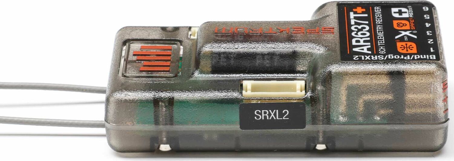AR637T+ DSMX 6-Channel AS3X+ & SAFE Telemetry Receiver